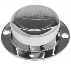 1 Tampa Cubo Cromada Dianteiro Ford Cargo