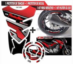 1 Tankpad + 1 Protetor Bocal + 1 Kit Refletivo + 1 Kit Plote 1 Tankpad + 1 Protetor Bocal + 1 Kit Refletivo + 1 Kit Plote