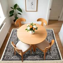 1 Tapete Belga Sala de Jantar Mesa Grande Es Cl 140x200 D10