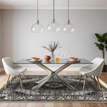 1 Tapete Belga Sala de Jantar Mesa Grande Es Cl 200 x 250 D4