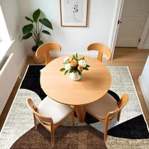 1 Tapete Belga Sala de Jantar Mesa Grande Es Mo 140 x 200 D6