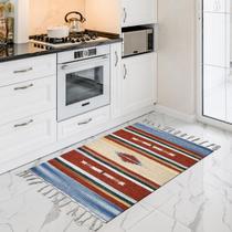 1 Tapete Cozinha Kilim Algodão Absorvente 60X90 M04