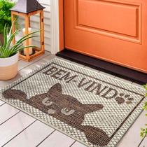 1 Tapete Porta Capacho Antiderrapante Js Gato 40x60 M87 1 Tapete Porta Capacho Antiderrapante Js Gato 40x60 M87