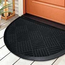 1 Tapete Porta Capacho Antiderrapante Meia Lua Greg Pt 40X60