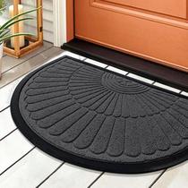 1 Tapete Porta Capacho Naska Meia Lua Antiderrapante 40X60gf