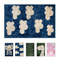 1 Tapete Quarto Infantil Peludo Beira Cama 100x150 Oa Jk Vr 1 Tapete Quarto Infantil Peludo Beira Cama 100x150 Oa Jk Vr