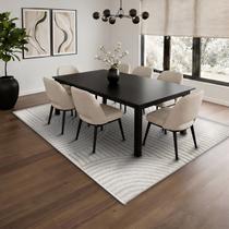1 Tapete Sala de Jantar Mesa Alto Padrão 150x200 Nz Lua 03