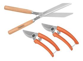 1 Tesoura Tramontina De Podar Gramas + 2 De Podar Plantas 1 Tesoura Tramontina De Podar Gramas + 2 De Podar Plantas