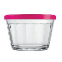 1 Tigela Vidro Americano Tampa Plastica Sortida 150ml Nadir