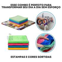 1 Toalha de Mesa Térmica 4 Lugares 1,40x1,40cm + 4 Panos de Microfibra Pia Limpeza 35x55cm 1 Toalha de Mesa Térmica 4 Lugares 1,40x1,40cm + 4 Panos de Microfibra Pia Limpeza 35x55cm
