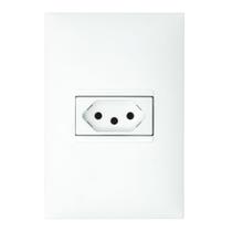 1 Tomada 2P+T 10 Ampères 4x2 Branco - 615080BC - PIAL PLUS 1 Tomada 2P+T 10 Ampères 4x2 Branco - 615080BC - PIAL PLUS