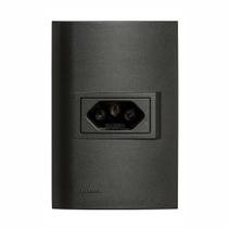 1 Tomada 2P+T 10A 250V Carbono - Revitá 5UB9 9452CA - SIEMENS 1 Tomada 2P+T 10A 250V Carbono - Revitá 5UB9 9452CA - SIEMENS