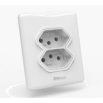 1 Tomada Dupla 2P+T 10A 250V Branca Enerbras 1 Tomada Dupla 2P+T 10A 250V Branca Enerbras