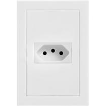 1 Tomada Universal 2P+T 10A com Placa 4x2 Branca - EK-30000/25 - EKRON 1 Tomada Universal 2P+T 10A com Placa 4x2 Branca - EK-30000/25 - EKRON