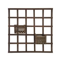 1 Treliça 90x90 + 2 Cachepô 18x18 Jardim Vertical Eucalipto 1 Treliça 90x90 + 2 Cachepô 18x18 Jardim Vertical Eucalipto