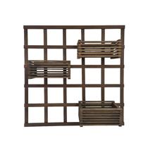 1 Treliça 90x90 + 3 Cachepô 32x18 Jardim Vertical Eucalipto 1 Treliça 90x90 + 3 Cachepô 32x18 Jardim Vertical Eucalipto