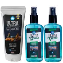1 Ultra Finish Titanium + 02ultra Glass Poderoso Limpa Vidro ECOTREND SOUTH AMERICA