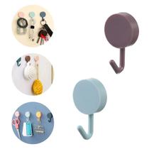 1 Un Gancho Cabide Plástico Adesivo Cozinha Banheiro Parede