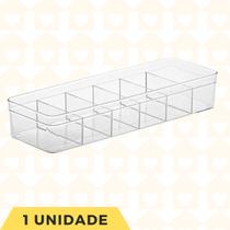 1 UN Organizador Multiuso Porta Joias Retangular Com Divisoria
