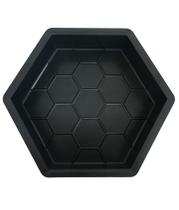 1 Un Sextavada Estriada 25x25x8 Preta Piso Paver Calçada 1 Un Sextavada Estriada 25x25x8 Preta Piso Paver Calçada