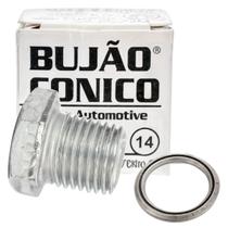 1 Unidade Bujão Cônico Arruela Carter Espanado 14mm Fiat Gm Vw Bmw 1 Unidade Bujão Cônico Arruela Carter Espanado 14mm Fiat Gm Vw Bmw