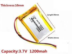 1 Unidade C/ 3 Fios 103040 3,7v 10mm X 30mm X 40mm 1200mah -
