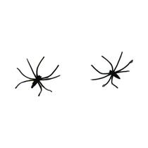 1 unidade de conjunto de aranha de decoração de Halloween (dois aranhas e uma web)