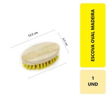 1 Unidade Escova De Limpeza Oval Madeira Multiuso Lava Roupas Tênis Tapete 1 Unidade Escova De Limpeza Oval Madeira Multiuso Lava Roupas Tênis Tapete