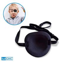 1 Unidade Oclusor Tampão Estrabismo Ambliopia Tapa Olho Pirata Óculos Preto