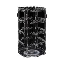 1 unidade, rack de exibição de joias giratório, clipes de orelha, brincos, brincos e rack de colar.