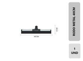 1 Unidade Rodo Para Limpeza De metal Reforçado Eva Duplo 40 Cm Puxa E Seca Banheiro Multiuso Sem Cabo