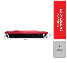 1 Unidade Vassoura De Pelo Sintético Macia 60cm Grande Multiuso Limpeza Interna Externa Reforçada Sem Cabo