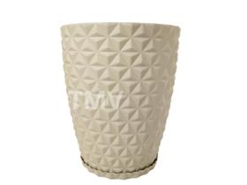 1 Vaso Plantar Plantas Polietileno Jardim Varanda Cd N3 ---bege
