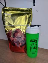 1 whey basic growth 1kg natural + 1coqueteleira