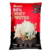 1 whey protein concentrado (1kg) - baunilha - Growth