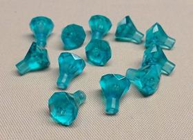 1 x 1 Rocha 24 Faceta Joia Tesouro Gem Trans Azul Claro - 12 Pack