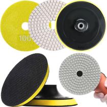 1 X Lixa 4 Pol. 100Mm Diamantada + 1 Disco Prato Suporte 1 X Lixa 4 Pol. 100Mm Diamantada + 1 Disco Prato Suporte