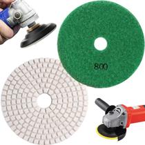 1 X Lixa Discos Grão 4 Pol.100Mm Diamantada Liso Polir
