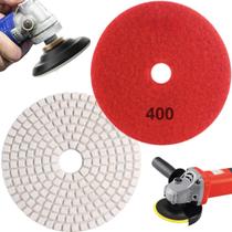 1 X Lixa Discos Grão 4 Pol.100mm Diamantada Liso Polir Lixadeira Granito Mármore KaQi