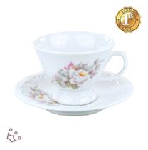 1 Xícara De Chá C/ Pires Eterna Porcelana Schmidt Reposição 1 Xícara De Chá C/ Pires Eterna Porcelana Schmidt Reposição