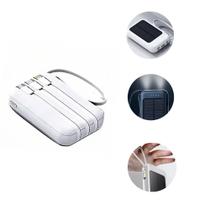 10.000 mAh Bateria Solar: Recarga Automática, Compatibilidade Universal, Design Clássico Versátil