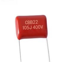 10/50pcs CBB22 105J 400V Capacitor de filme de polipropileno metalizado 5% p15 p20 Passo 15/20mm
