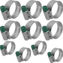 10 ABRACADEIRA 1" ROSCA SEM FIM 22 - 32 LARGA REFORÇADA 14mm 10 ABRACADEIRA 1" ROSCA SEM FIM 22 - 32 LARGA REFORÇADA 14mm