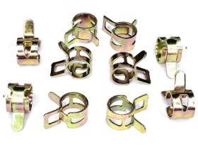 10 Abraçadeiras 10mm p/ Mangueira 5mm Bicos Flauta Coletor Vácuo