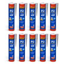 10 Adesivo Selante Pu 360g Fixa Tudo Branco Cola Metal Mármore Vidro Azulejo Granito Concreto Gesso 10 Adesivo Selante Pu 360g Fixa Tudo Branco Cola Metal Mármore Vidro Azulejo Granito Concreto Gesso