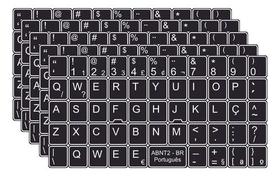 10 Adesivos Português P Notebook Pc Etiquetas Abnt2 Cedilha