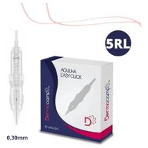 10 Agulhas Easy Click 5rl 0.30mm c/mola Dermocamp Anvisa
