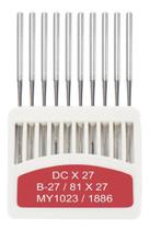 10 Agulhas Orange Overlock Interlock Dcx27 Ponta Bola