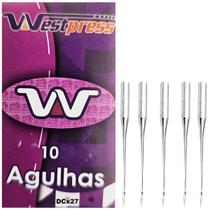 10 Agulhas Overlock Dcx27 Industrial Costura Textil