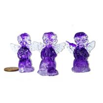 10 Anjinho Ametista na Resina Cristal Violeta 10g 5cm 10 Anjinho Ametista na Resina Cristal Violeta 10g 5cm